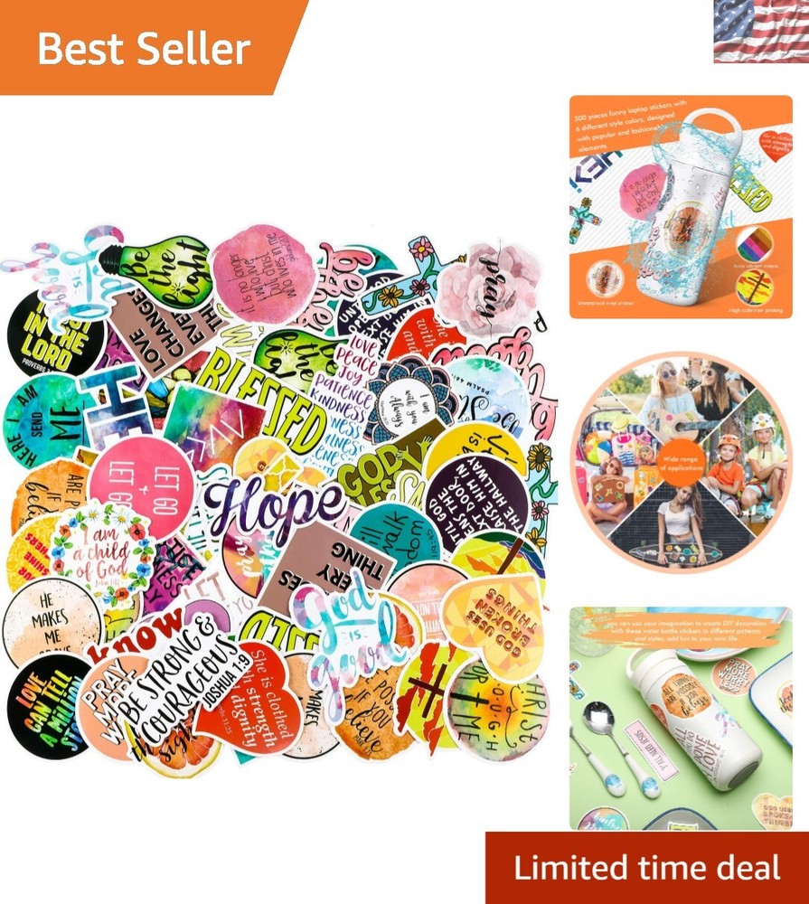 Faith Verse Stickers: 100 Inspirational Waterproof Decals for Stylish Journaling
