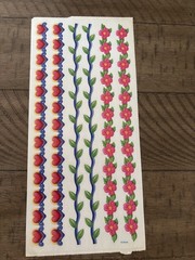 Disney Snow White Princess Hearts Love Flowers Borders Large Sticker Sheet