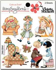 Mary Engelbreit Stickers 2 Sheets Whimsical Just Between Us Girls Chatting Dogs