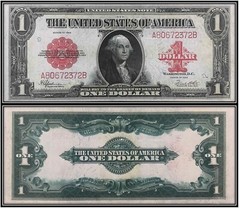 $1 One Dollar 1923 Legal Tender Note (US CURRENCY STICKERS) (Lot OF 1)