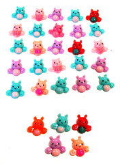 Lot of 30 Multicolor Bumble Bee Flatbacks For Crafting – NEW (#30)