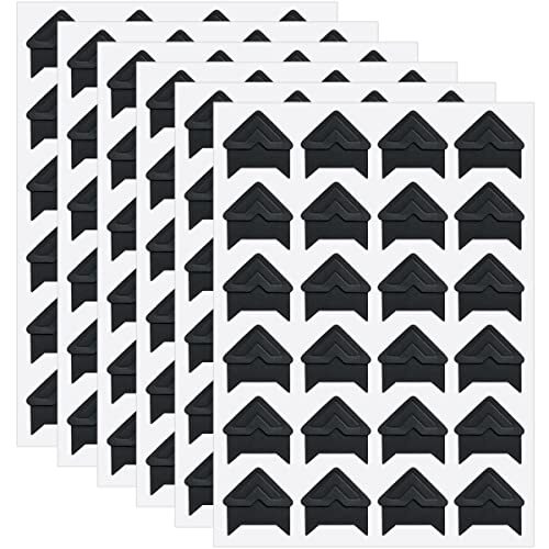 Picture Corner Sticker Frame Mount Self Adhesive Photo Album Book Black