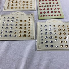 Lot of 13 Stickers Dots & Gemstones Multi Color Crafts Cardmaking Scrapbook
