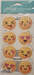 Lot of 6 packs JOLEE’S Boutique Emoji Tags with ties