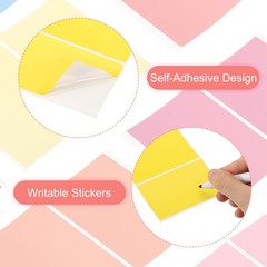 120 Sheet Yellow Label Stickers 3 x 2 Inch Rectangle Coding Labels for Office