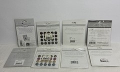 Lot of 8 K&Company & Others ~Metal Accents (Snaps, Hearts, Frames, Tags, Etc.)