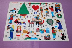 Mrs. Grossman’s Large Sheet RARE 2003 Vintage Advent Calendar Stickers!