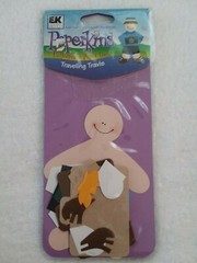 Paperkins Traveling Travis Collectible Paper Doll & Accessories