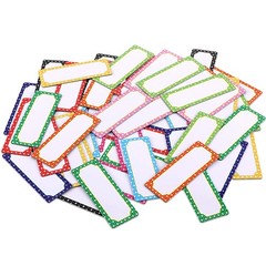 50 Pcs Magnetic Dry Erase Labels Reusable Colorful Name Plates Stickers