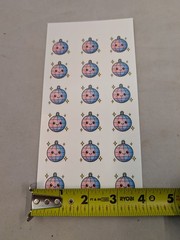 Cute Kawaii Disco Ball Sticker Sheet 18 Pcs 1″x1″ Retro Party Favor Stickers