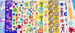 400 Stickers Mxd Themes Hello Kitty Sanrio Friends Care Bears Rainbow Stars Dino