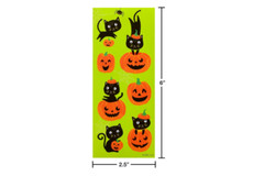 American Greetings HALLOWEEN Stickers – PUMPKINS, CATS, GHOSTS & BATS – 114ct