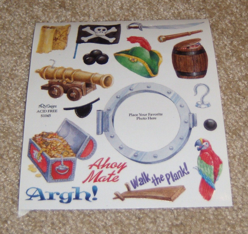 NRN Designs Sticker Sheet ~ Pirate Icons