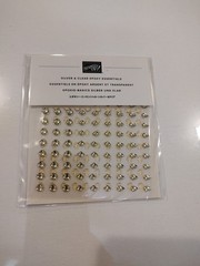Stampin’ Up! Silver & Clear Epoxy Essentials Embellishments 155567 New