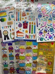 Birthday Party Celebration NIP New Stickers Sticker Packs You Choose, YOU PICK