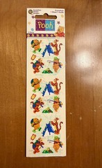 vintage disney winnie, tigger stickers – nip