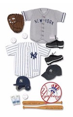 EK Success NY Yankees Stickers Baseball Licensed MLB Scrapbooking