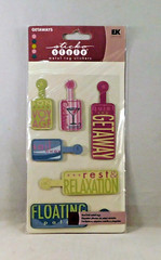 Scrapbook Stickers Lot of 6 Cruise Adventure Passport Luggage Tag Ticket Holder