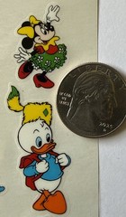 MICKEY & DONALD Rub-On Transfers(10pc)Disney•Cartoon •Snow White•Card Making•
