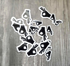 🖐️ Made You Look Game Stickers – Funny Prank Decals (Small & Smaller Sizes)
