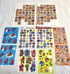 Vintage Sticker Lot – Sandy Lion Dora The Explorer, Barney, Arthur, Nick Jr.