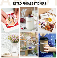 1500 Pcs Quote Stickers for Journaling 30 Sheet Scrapbooking Phrases Word Sticke