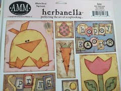 Lot of All My Memories AMM Herbanella Easter Scrapbooking Stickers