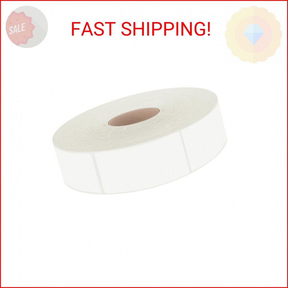 600 PCS White Rectangular Stickers, Blank Write On Labels Self-Adhesive Stickers