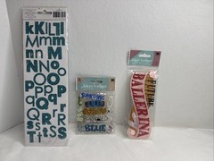 Lot of 27 Assorted Random Packages of New Scrapbooking Stickers Jolees Sticko