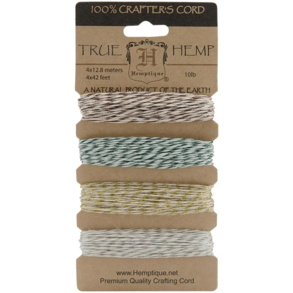 Hemptique – Hemp Cord 10lb 168′ – Metallic Classic, HC10MCL