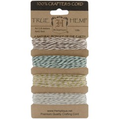 Hemptique – Hemp Cord 10lb 168′ – Metallic Classic, HC10MCL