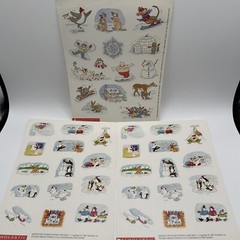 Lot 100s Vintage SCHOLASTIC & Troll Christmas Stickers NEW
