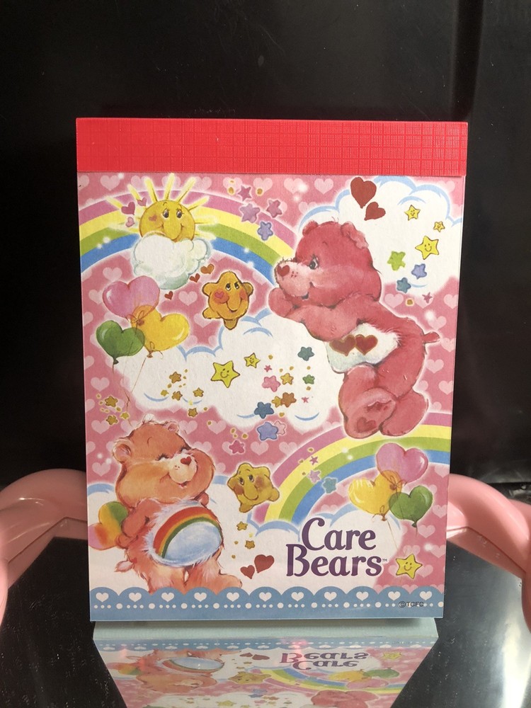 Care Bears Memo Pad And Sticker Sheet Vintage Htf