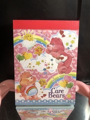 Care Bears Memo Pad And Sticker Sheet Vintage Htf