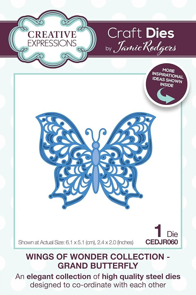 Creative Expressions – METAL CUTTING DIE – WINGS OF WONDER – GRAND BUTTERFLY
