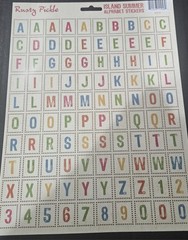 Rusty Pickle – Under The Stars – Alphabet/Number Stickers