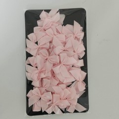 Micomon 50pcs 1.2-Inch Mini Bows for Crafts Satin 3/8″ ribbon, lt.pink
