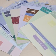 NEW Lot 10 MME Layovers Transparency 12×12 Clear Color Kids Family Love Holiday