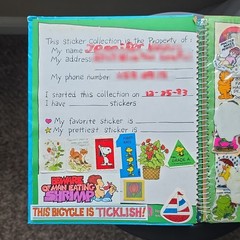 Vintage 1983 Imperial Sticker Album LOADED 150+ Stickers Snoopy Hello Kitty CPK