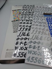 Alphabet Stickers Stamps Lot of 6 Various Brands Packs New Old Stock Sealed