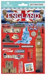 Crafts Stickers Dimensional England Ben London Tea Liverpool Tour Bus Booth