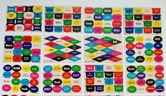 Vintage Sticker Card Lot Names Sayings Humor great for kids teens 1960s Lot 2