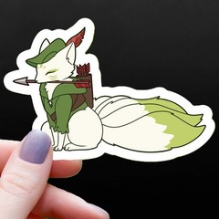 Kitsune Ranger Class RPG Inspired Sticker – Spirit Fox – 3″ Waterproof Vinyl