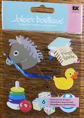 RARE Jolees Baby’s First Toys My 1st Book Duck Horse Blocks Ball Rings Infant 3D