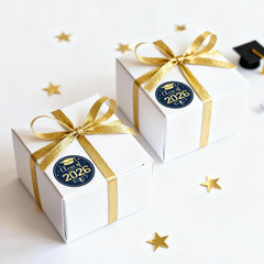 Class of 2026 Graduation Stickers – 60 Self-Adhesive Cap Seal Labels