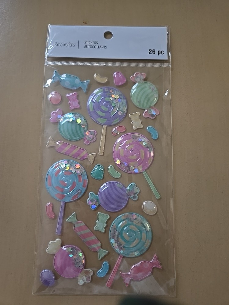 Recollections LOLLIPOPS AND HARD CANDY Scrapbooking stickers