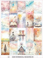 WHIMSICAL SEASONS #3 – COMPLETE SHEET OF 20 STICKERS