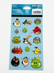Angry Birds Stickers 4 Sheets NEW Sealed Red Bird Bomb Pigs Party Favors