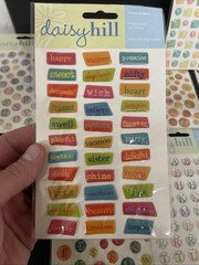 Daisy Hill Alphabet Dome Stickers Lot Of 13 Packages NEW