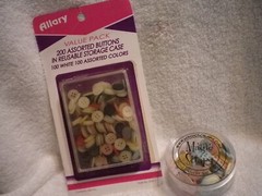 2 Packs Scrapbook Sewing Buttons Allary & Magic Scraps over 200 variety
